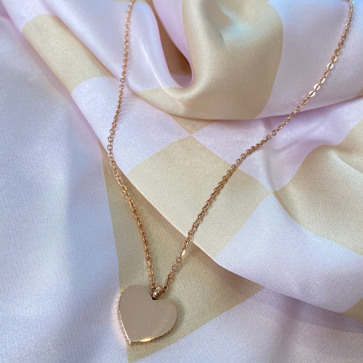 Halskette HEART CLAMSHELL rose