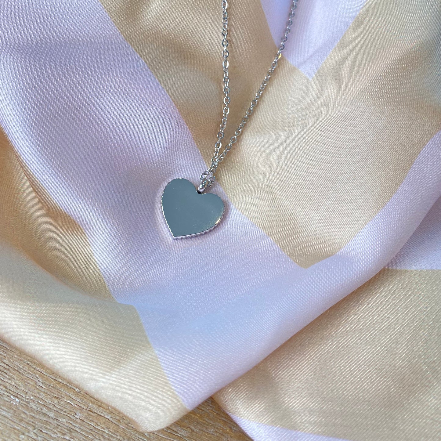 Halskette HEART CLAMSHELL rose