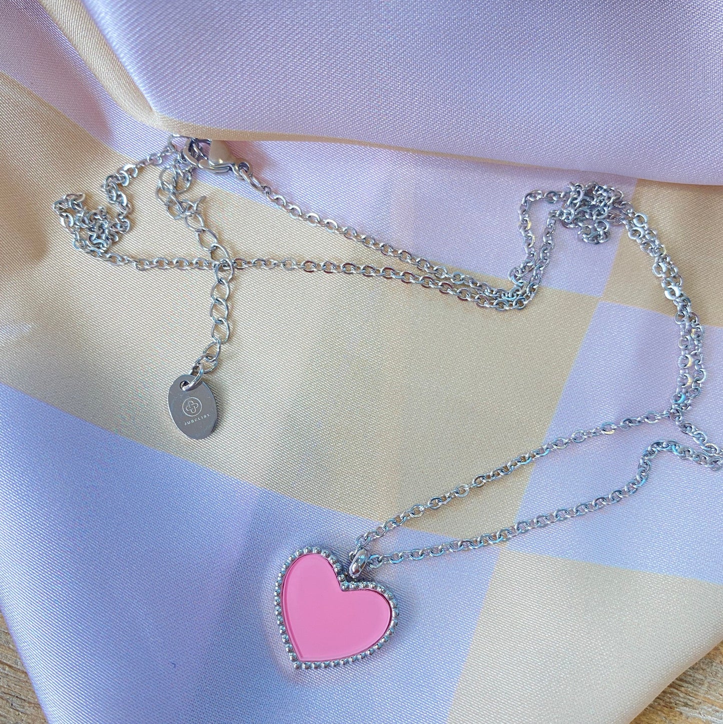 Halskette HEART CLAMSHELL rose