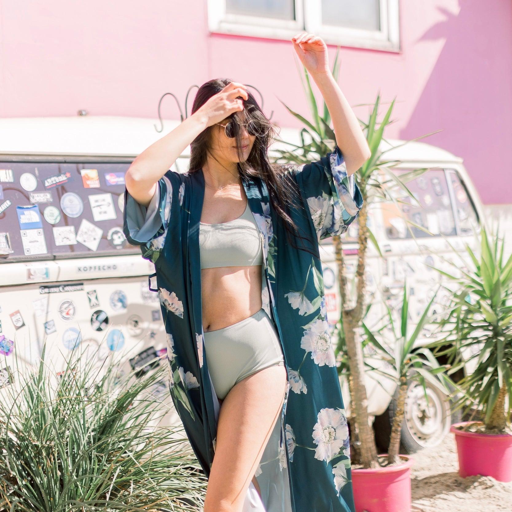 Bikini with matching kimono online