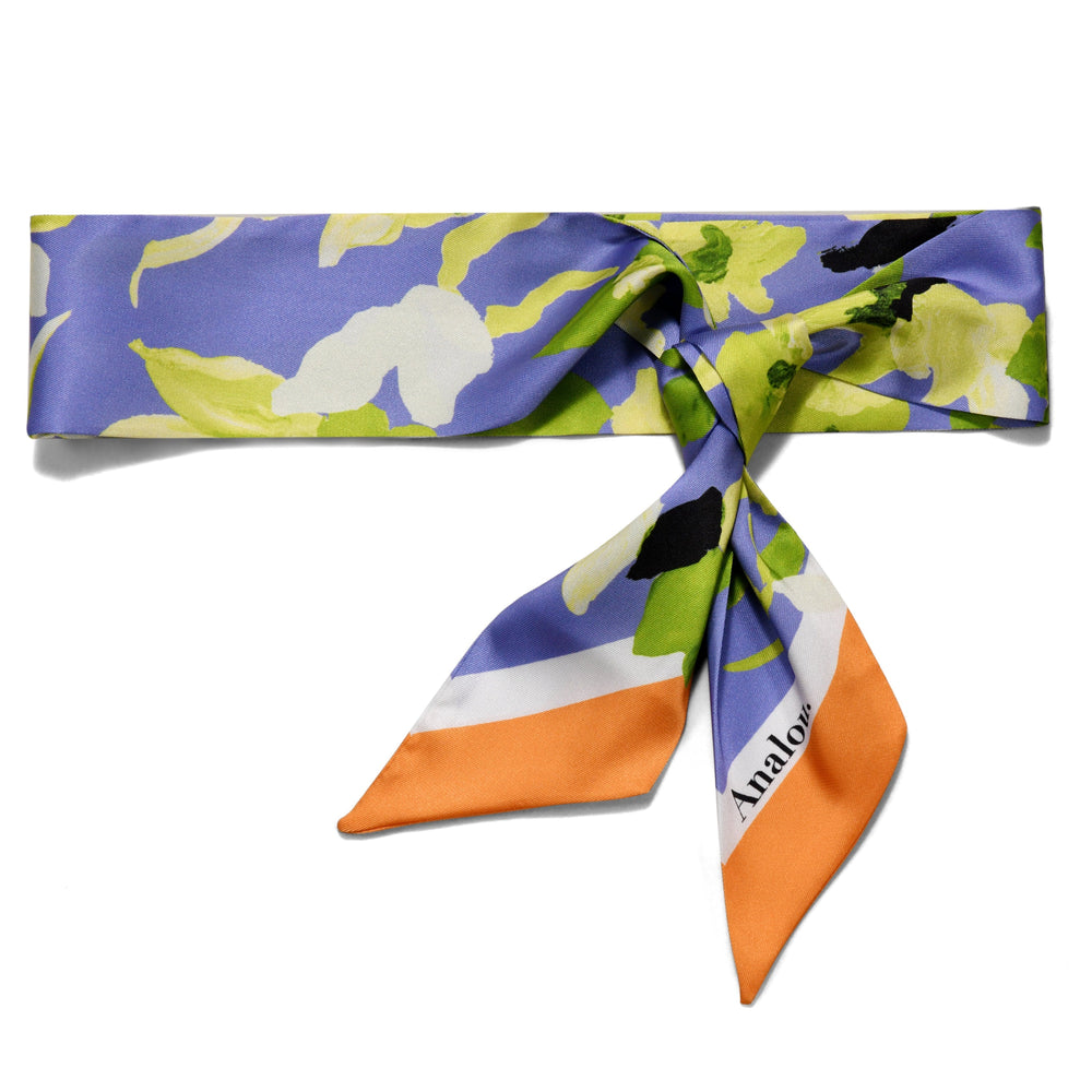 
                  
                    Analou. Stroke Flower Schmal, Twill- Schal
                  
                